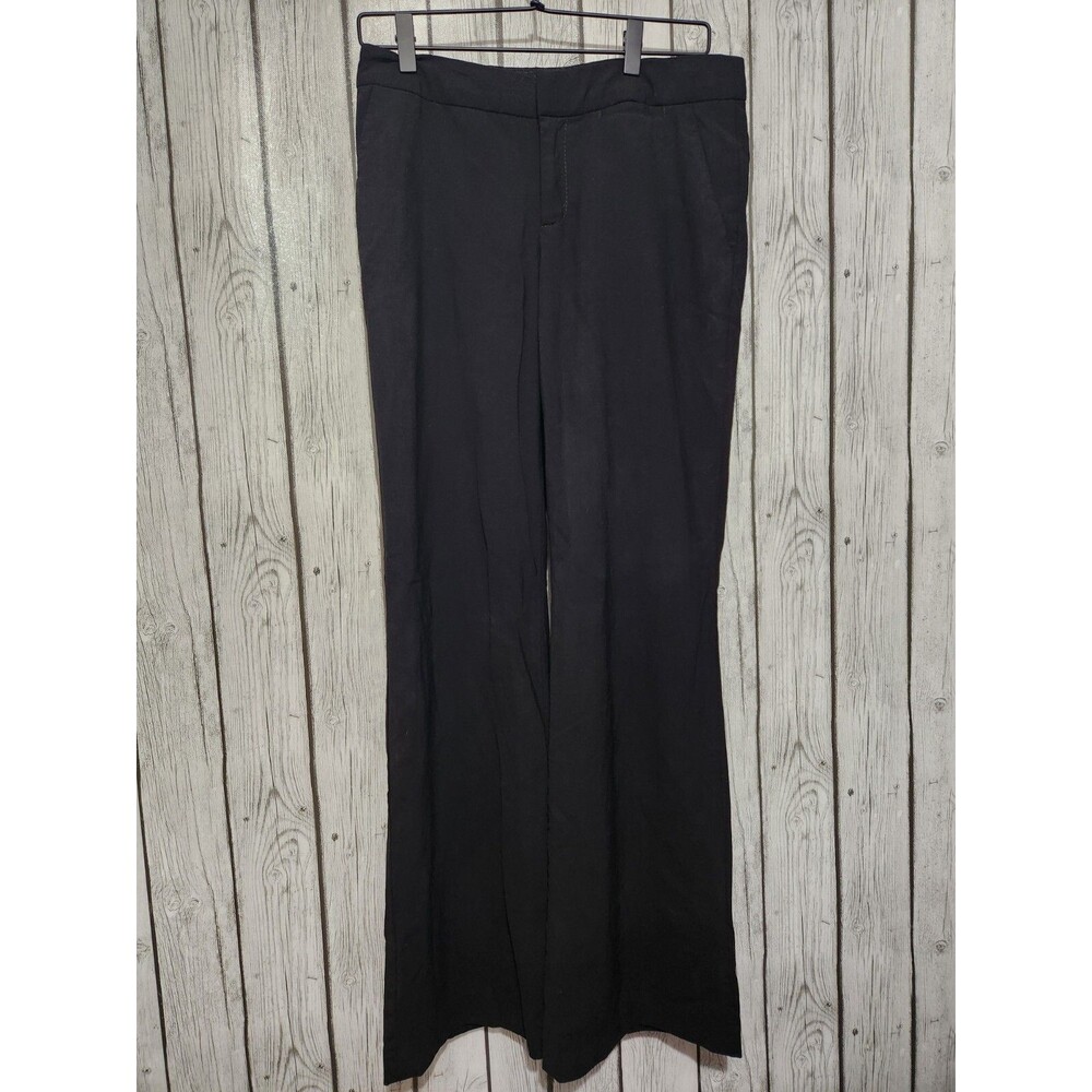 Banana Republic Martin Fit Trousers Womens 6 Black Pants Lined Bootcut